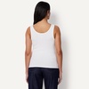 Amazon Essentials Women’s Slim-Fit Ribbed Henley Tank(White)