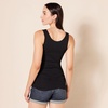 Amazon Essentials Women’s Slim-Fit Ribbed Scoop Neck Tank Tops, Pack of 2(Black/Olive)