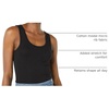 Amazon Essentials Women’s Slim-Fit Ribbed Scoop Neck Tank Tops, Pack of 2(Black/White)