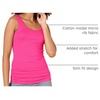 Amazon Essentials Women’s Slim-Fit Ribbed Scoop Neck Tank Tops, Pack of 2(Bright Pink/Grey Heather)