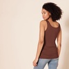 Amazon Essentials Women’s Slim-Fit Ribbed Scoop Neck Tank Tops, Pack of 2(Brown)