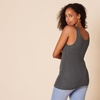 Amazon Essentials Women’s Slim-Fit Ribbed Scoop Neck Tank Tops, Pack of 2(Burgundy/Charcoal Heather)