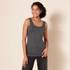 Amazon Essentials Women’s Slim-Fit Ribbed Scoop Neck Tank Tops, Pack of 2(Charcoal Heather)