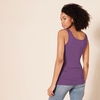 Amazon Essentials Women’s Slim-Fit Ribbed Scoop Neck Tank Tops, Pack of 2(Charcoal Heather/Dark Purple)