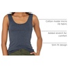 Amazon Essentials Women’s Slim-Fit Ribbed Scoop Neck Tank Tops, Pack of 2(Charcoal Heather/Ice Blue Heather)