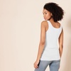Amazon Essentials Women’s Slim-Fit Ribbed Scoop Neck Tank Tops, Pack of 2(White)