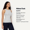 Amazon Essentials Women’s Slim-Fit Ribbed Tank Top(Light Grey Heather)