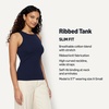 Amazon Essentials Women’s Slim-Fit Ribbed Tank Top(Navy)