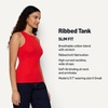 Amazon Essentials Women’s Slim-Fit Ribbed Tank Top(Red)