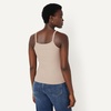 Amazon Essentials Women’s Slim-Fit Ribbed Tank Top(Taupe)