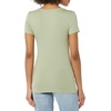 Amazon Essentials Women’s Slim-Fit Short-Sleeve V-Neck T-Shirt, Pack of 2(Black/Light Sage Green)