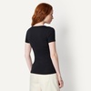 Amazon Essentials Women’s Slim-Fit Short-Sleeve V-Neck T-Shirt, Pack of 2(Black/Olive)