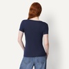 Amazon Essentials Women’s Slim-Fit Short-Sleeve V-Neck T-Shirt, Pack of 2(Burgundy/Navy)