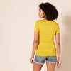 Amazon Essentials Women’s Slim-Fit Short-Sleeve V-Neck T-Shirt, Pack of 2(Gold/Olive)