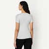 Amazon Essentials Women’s Slim-Fit Short-Sleeve V-Neck T-Shirt, Pack of 2(Light Blue/Light Grey Heather)