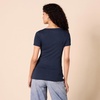 Amazon Essentials Women’s Slim-Fit Short-Sleeve V-Neck T-Shirt, Pack of 2(Navy/Navy)