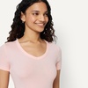 Amazon Essentials Women’s Slim-Fit Short-Sleeve V-Neck T-Shirt, Pack of 2(Oatmeal Heather/Light Pink)