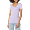 Amazon Essentials Women’s Slim-Fit Short-Sleeve V-Neck T-Shirt, Pack of 2(White/Lavender)