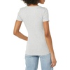 Amazon Essentials Women’s Slim-Fit Short-Sleeve V-Neck T-Shirt, Pack of 2(White/Light Heather Grey)