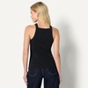 Amazon Essentials Women’s Slim-Fit Stretch Rib High-Neck Tank with Wide Ribbed Straps(Black)