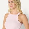 Amazon Essentials Women’s Slim-Fit Stretch Rib High-Neck Tank with Wide Ribbed Straps(Pastel Lilac)