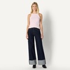 Amazon Essentials Women’s Slim-Fit Stretch Rib High-Neck Tank with Wide Ribbed Straps(Pastel Lilac)
