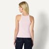 Amazon Essentials Women’s Slim-Fit Stretch Rib High-Neck Tank with Wide Ribbed Straps(Pastel Lilac)