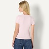 Amazon Essentials Women’s Slim-Fit Stretch Rib Short Cap Sleeve Crewneck Top(Pastel Lilac)