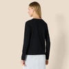 Amazon Essentials Women’s Soft 100% Cotton Regular-Fit Long-Sleeve Crewneck T-Shirt(Black)