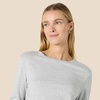 Amazon Essentials Women’s Soft 100% Cotton Regular-Fit Long-Sleeve Crewneck T-Shirt(Light Grey Heather)