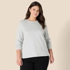 Amazon Essentials Women’s Soft 100% Cotton Regular-Fit Long-Sleeve Crewneck T-Shirt(Light Grey Heather)
