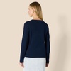 Amazon Essentials Women’s Soft 100% Cotton Regular-Fit Long-Sleeve Crewneck T-Shirt(Navy)