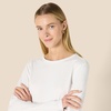 Amazon Essentials Women’s Soft 100% Cotton Regular-Fit Long-Sleeve Crewneck T-Shirt(White)