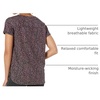 Amazon Essentials Women’s Studio Relaxed-Fit Lightweight Crewneck T-Shirt (Available in Plus Size)(Black Confetti Print)
