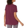 Amazon Essentials Women’s Studio Relaxed-Fit Lightweight Crewneck T-Shirt (Available in Plus Size)(Burgundy Stripe)