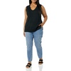 Amazon Essentials Women’s Ultra Soft V-Neck Sweater Vest(Black)