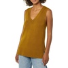 Amazon Essentials Women’s Ultra Soft V-Neck Sweater Vest(Brown)