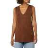 Amazon Essentials Women’s Ultra Soft V-Neck Sweater Vest(Chocolate Heather)
