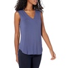 Amazon Essentials Women’s Jersey Standard-Fit V-Neck Tank Top(Medium Blue)