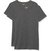 Amazon Essentials Women’s Regular-Fit Short-Sleeve Crewneck T-Shirt, Multipacks(Charcoal Heather)