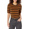 Black Brown Placed Stripe