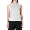 Amazon Essentials Women’s Relaxed-Fit Cotton Muscle Tee with Ribbed Crew Neckline, Breathable(Light Grey Heather)