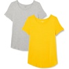 Light Heather Grey / Golden Yellow