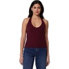 Amazon Essentials Women’s Slim-Fit Ribbed Halter Top(Dark Burgundy)