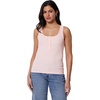 Amazon Essentials Women’s Slim-Fit Ribbed Henley Tank(Light Pink)