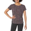 Amazon Essentials Women’s Studio Relaxed-Fit Lightweight Crewneck T-Shirt (Available in Plus Size)(Black Confetti Print)