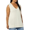 Amazon Essentials Women’s Ultra Soft V-Neck Sweater Vest(Sand Heather)