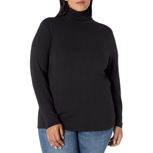 Amazon Essentials Women’s Long-Sleeve Turtleneck Stretch Fleece (Available in Plus Size)(Black)