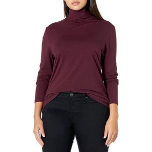 Amazon Essentials Women’s Long-Sleeve Turtleneck Stretch Fleece (Available in Plus Size)(Burgundy)