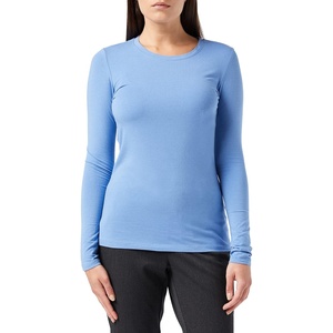Amazon Essentials Women’s Regular-Fit Long-Sleeve Crewneck T-Shirt (Available in Plus Size)(Blue)